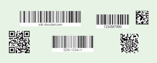 Common 1D and 2D Barcode Types