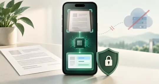 On-device OCR and local document processing