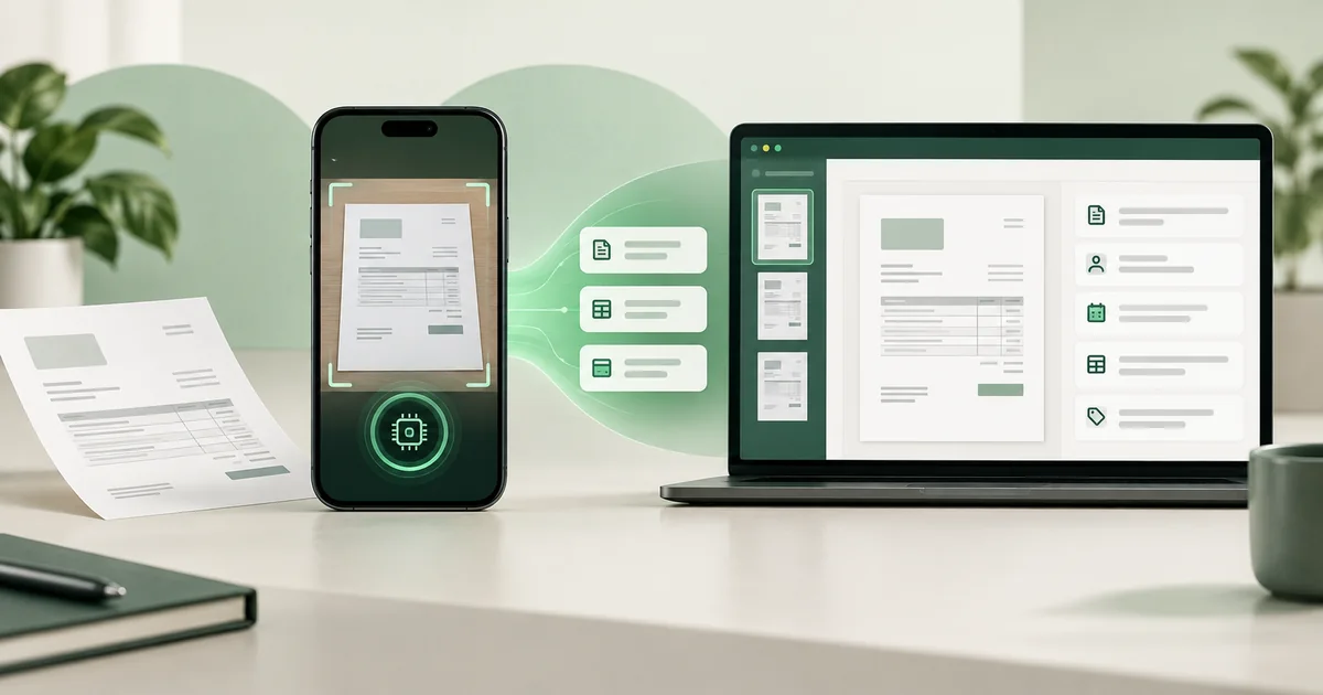 Offline document processing inside an application